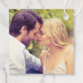 愛と感謝してい黒書道の結婚モノグラム フェイバータグ (裏面)