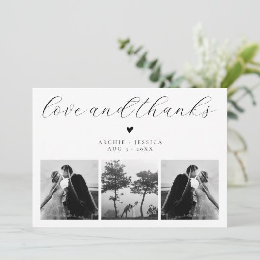 愛と感謝してい3エレガント写真の結婚ありがとう (スタンド正面)