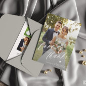 愛と感謝してい6つの写真結婚コラージュ サンキューカード