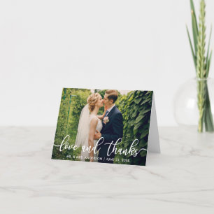 愛と感謝してい  さんの結婚写真ありがとうございます サンキューカード