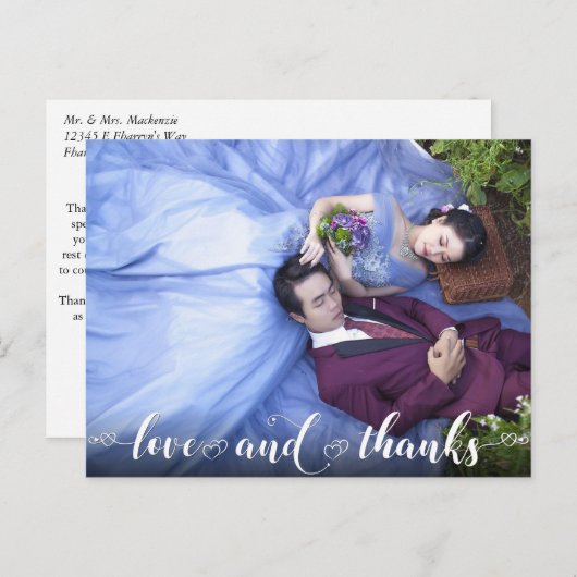 愛と感謝してい | ハートモダン写真ありがとう ポストカード