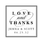 愛と感謝してい |パーソナライズされた結婚s セルフインキングスタンプ (デザイン)