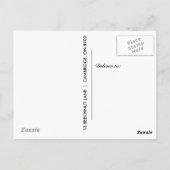 愛と感謝してい | 写真結婚の感謝はがき ポストカード (裏面)