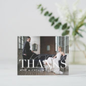 愛と感謝してい |名前をカスタムすると写真ありがとう ポストカード (スタンド正面)