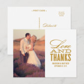 愛と感謝してい | THANK 結婚 YOU POST CARD ポストカード (正面/裏面)