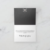 愛と感謝していChalkboard Thank You Noteカード サンキューカード (内部)