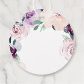 愛と感謝に満ちた紫色の植物が咲き誇る フェイバータグ (裏面)