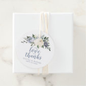 愛と感謝に満ちた、咲き誇る植物学的な薄い青 フェイバータグ (インサイチュ)