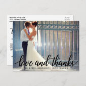 愛と感謝のウェディング　ミスター＆ミセス　フォト ポストカード (正面/裏面)