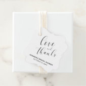 「愛と感謝のタイポグラフィ ブライダルシャワー」 フェイバータグ (インサイチュ)