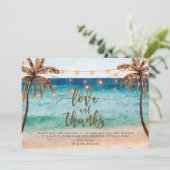 愛と感謝のビーチ トロピカル サンキューカード (スタンド正面)