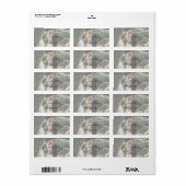 愛と感謝の結婚写真ありがとう ラベル (フルシート)