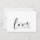 愛と感謝の結婚式サンクスカード サンキューカード (正面)