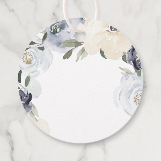 愛と感謝を込めて淡い青色の花が咲き誇る フェイバータグ (裏面)