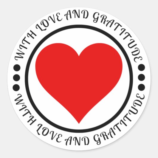 愛と感謝を込めて ラウンドシール (正面)