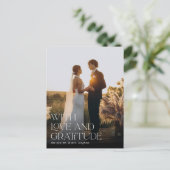 愛と感謝 |結婚さんの写真 ポストカード (スタンド正面)