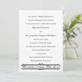 「愛と慈善の場」カトリック式結婚式招待状 招待状 (スタンド正面)