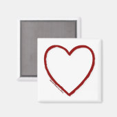 愛と憎しみのマグネットテンプレート マグネット (正面/裏面)