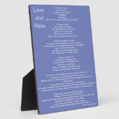 愛と憎しみの詩 フォトプラーク (側面)