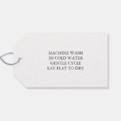 愛と手作りの任意のカラーハンドニット ギフトタグ (裏面横)