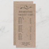 愛と手作りベーカリー価格表& メニュー (正面/裏面)