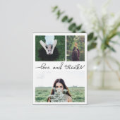 愛と手書き感謝していの3つの大学院の写真 ポストカード (スタンド正面)