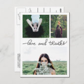 愛と手書き感謝していの3つの大学院の写真 ポストカード (正面/裏面)