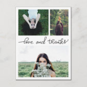 愛と手書き感謝していの3つの大学院の写真 ポストカード (正面)