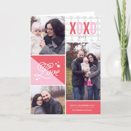 愛と抱き締めの写真バレンタイン シーズンカード