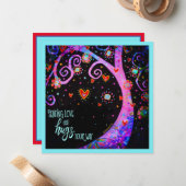 「愛と抱擁を送る」インスピレーション ノートカード (正面/裏面インサイチュ)