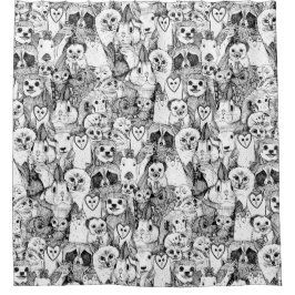 愛と抱擁 シャワーカーテン