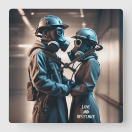 愛と抵抗のシネスコープ スクエア壁時計