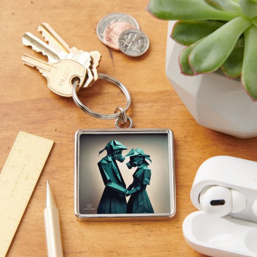 愛と抵抗の折り紙2 Premium Metal キーホルダー (デスク)