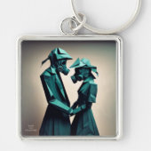 愛と抵抗の折り紙2 Premium Metal キーホルダー (正面)