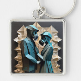 愛と抵抗の折り紙3プレミアムメタル キーホルダー