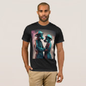 愛と抵抗アイソメローポリ Tシャツ (正面フル)