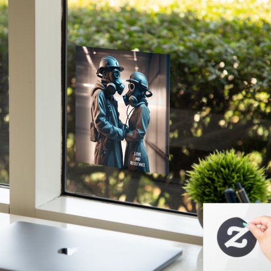 愛と抵抗シネスコープの窓にしがみつく ウィンドウサイン (オフィス)