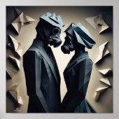 愛と抵抗折り紙 ポスター (正面)