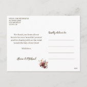 愛と新しい感謝していクリスマスの休日の写真 シーズンポストカード (裏面)