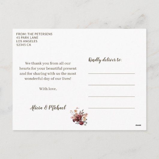 愛と新しい感謝していクリスマスの休日の写真 シーズンポストカード (裏面)