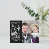 愛と暖かい休日フォトカードはがき シーズンポストカード (スタンド正面)