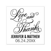愛と書感謝してい字のスクリプ結婚ト セルフインキングスタンプ (デザイン)