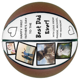 愛と最高のパパPhoto Collage Father's Day バスケットボール