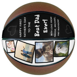 愛と最高のパパPhoto Collage Father's Day バスケットボール