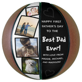 愛と最高のパパPhoto Collage Father's Day バスケットボール