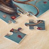 愛と歌 – 古いマイクファッションドパズル ジグソーパズル (側面)