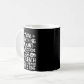 愛と死以外のすべてのものを追いかけろ En コーヒーマグカップ (正面左)