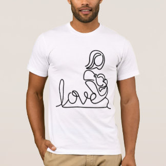 愛と母がベビー Tシャツ