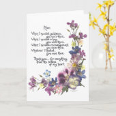 愛と母への感謝していあいさつきカードで カード (黄色い花)