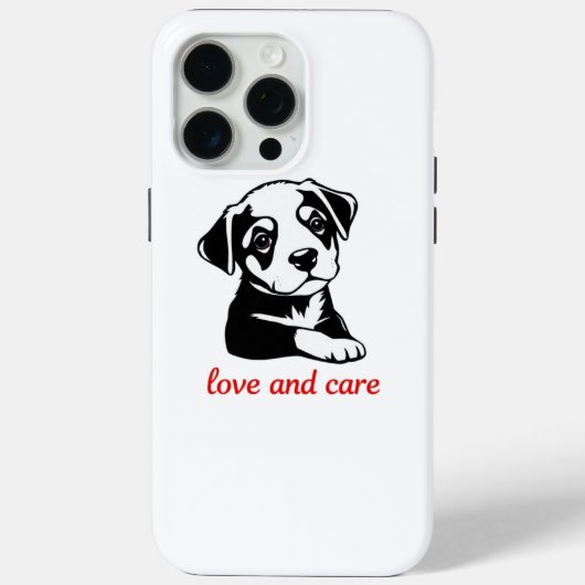愛と気に操犬 Case-Mate iPhoneケース (裏面)